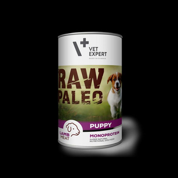 RAW PALEO karma wilgotna dla szczeniąt - jagnięcina 400g