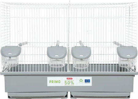 ZOLUX Klatka dla ptaków PRIMO CATI 57 cm, kol. szary/biały