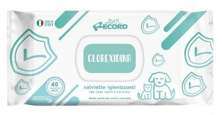 RECORD CHUSTECZKI CHLORHEKSYDYNA          ANTYBAKTERYJNE 40szt