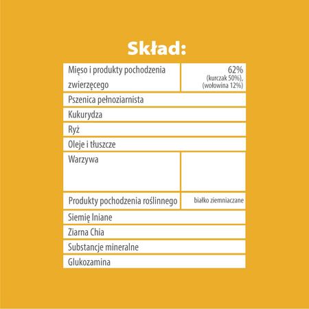 Karma mokra dla psa PUPIL Premium JUNIOR bogata w kurczaka z wołowiną 415 g