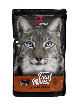 Alpha Spirit Saszetka dla kota Mus z wołowiny 85g