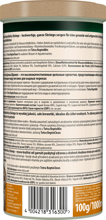 TETRA Gammarus 1L 12 CE pokarm w formie suszonego gammarusa dla żółwi