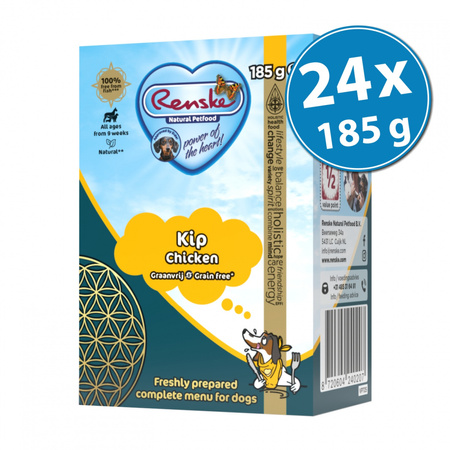 Renske Fresh chicken - świeży kurczak bez zbóż dla psów 185g