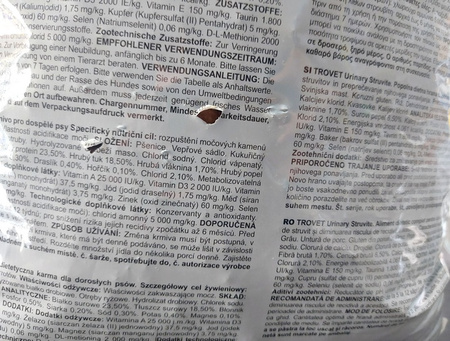 Trovet ASD Urinary Struvite dla psa 12,5kg USZKODZONE OPAKOWANIE [termin ważności: 27.08.2026]