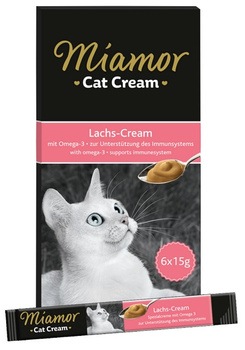 Miamor Cat Cream Łosoś 6x15g