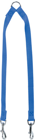 Zolux Smycz dla psa podwójna nylonowa 15 mm/40 cm kol. niebieski
