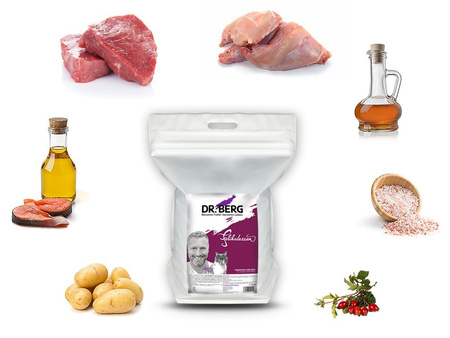 Dr.Berg Felikatessen - królik i wołowina dla kotów (10 kg)