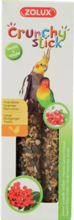 ZOLUX Kolba Crunchy Stick średnia papuga porzeczka jarzębina 115 g