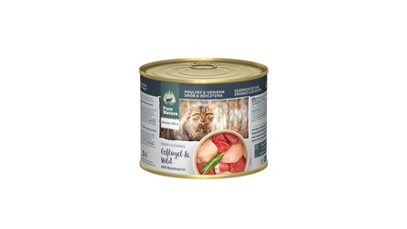 PURE NATURE CAT Senior Geflügel Wild - drób z dziczyzną i rozmarynem dla kota seniora 200g