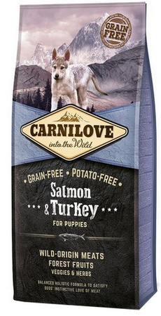 Carnilove Dog Salmon & Turkey Puppy - łosoś i indyk 1,5kg