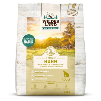 WILDES LAND CAT Huhn - kurczak z warzywami i ziołami (400g)