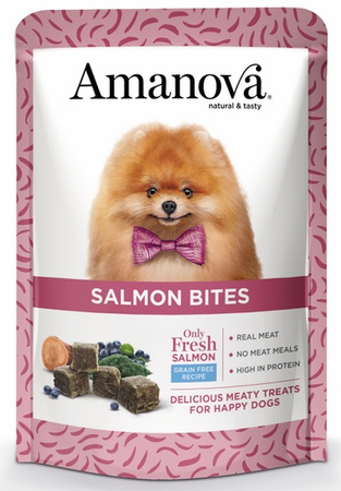 Amanova Dog Salmon Bites - łosoś 100g