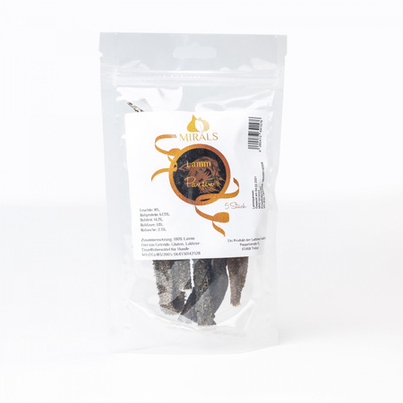 MIRALS Lamm Pansen – suszone żwacze jagnięce dla psów (5 szt.)