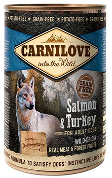 Carnilove Dog Wild Meat Salmon & Turkey Adult - łosoś i indyk puszka 400g