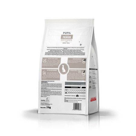 Karma sucha dla psa PUPIL Premium M&L bogata w jagnięcinę i ryż 3 kg