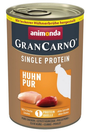 Animonda GranCarno Single Protein Kurczak puszka 400g