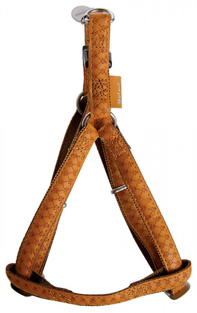 ZOLUX Szelki dla psa regulowane Mac Leather XS 10mm - kol. żółty