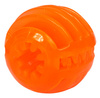 Dingo Zabawka dla psa - Smakowita piłka z rowkami 7,5cm pomarańczowa