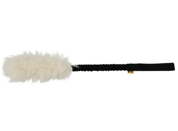 Dingo Zabawka dla psa - Szarpak Naturalne futro owcze bungee czarny