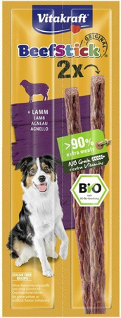 VITAKRAFT PIES BEEF STICK 2szt. BIO JAGNIĘCINA /25