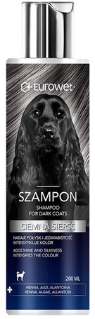 Eurowet Szampon do ciemnej sierści 200ml