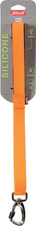 Zolux Smycz dla psa silikonowa 25 mm kol. pomarańczowy