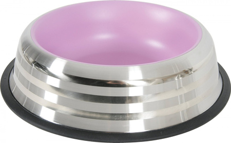 Zolux Miska antypoślizgowa dla psa Inox MERENDA 1 l kol. różowy