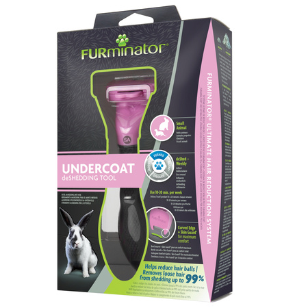 FURMINATOR Szczotka dla małych zwierząt królik kawia