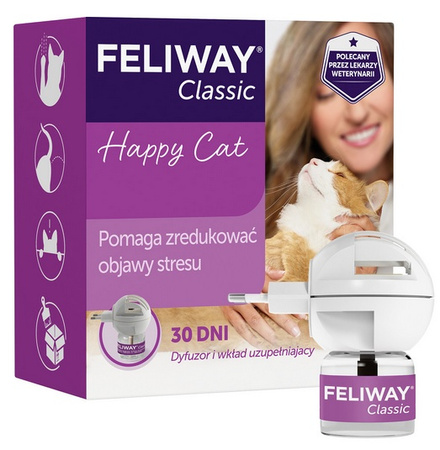Feliway Classic - kocie feromony Zestaw Startowy (Dyfuzor+wkład)