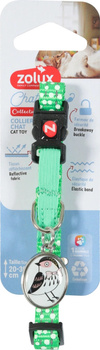 ZOLUX Obroża dla kota z zawieszką w kształcie ptaka CHATOUILLE zielona