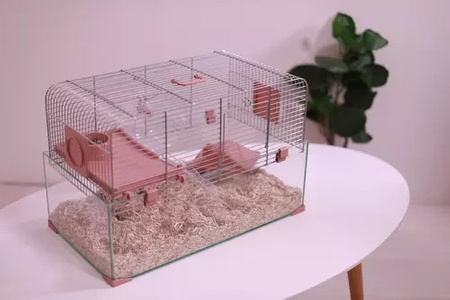 ZOLUX Klatka dla małych gryzoni Panas Colour 80 kol. różowy