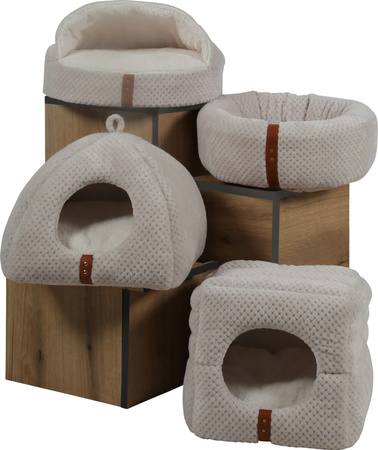 Zolux Legowisko dla kota okrągłe PALOMA , 450x450x190 mm, kol. beżowy