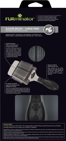 FURMINATOR Szczotka Pudlówka dla psa i kota L Firm