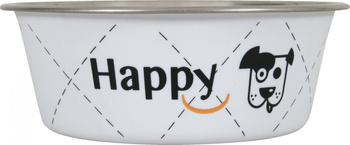 ZOLUX Miska dla psa ze stali nierdzewnej Inox HAPPY 0,8 l kol. biały