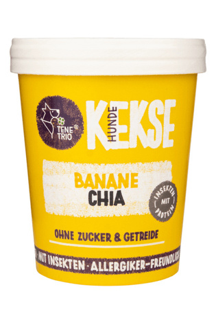 TENETRIO ciasteczka z owadami, bananami i nasionami chia (200g)