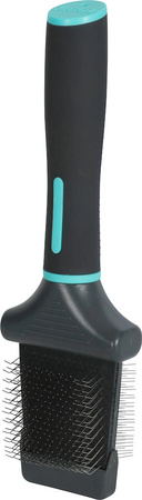 ZOLUX Dwustronna szczotka dla psa elastyczna pudlówka ANAH mała