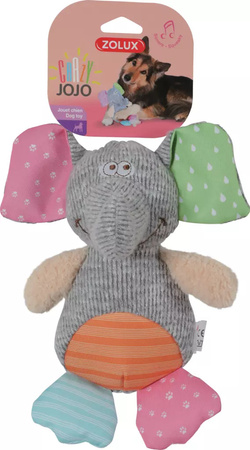ZOLUX Zabawka dla psa, pluszowa z dźwiękiem CRAZY JOJO słoń 20x22x24 cm