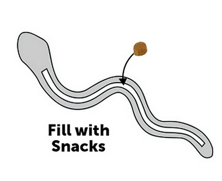 Flamingo Sneaky Snake Wąż na przysmaki TPR niebieski [519437]