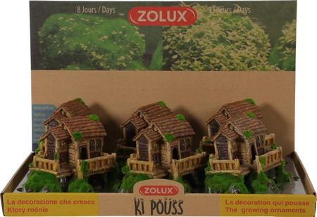 Zolux Ozdoba do akwarium chata KIPOUSS S z nasionami 13,7x8x10,8 cm