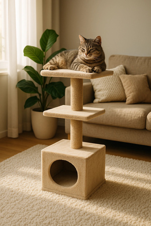 ZOLUX Drapak dla kota DUO kol. beżowy 27,5x32,5x33 cm