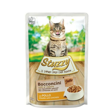 STUZZY KOT sasz.85g BOCCONCINI KURA żel /24