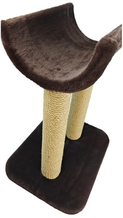 Kamari Drapak Tube brąz futro