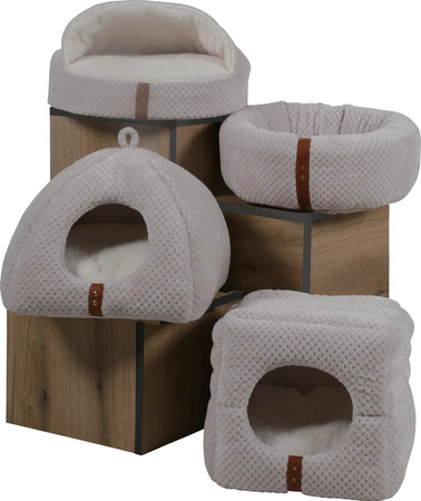 Zolux Legowisko dla kota Cube PALOMA 2w1, 350x350x,350 mm, kol. beżowy