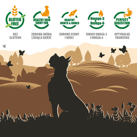 Karma sucha dla psa PUPIL Premium M&L bogata w szprotkę z ziemniakami 3 kg