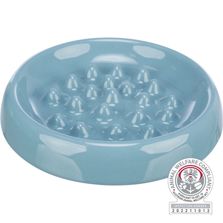 TX-24800 MISKA CERAMICZNA SPOWALNIAJĄCA   DLA KOTA 0,25l / 18cm MIX KOLOR