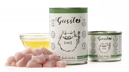 GUSSTO pusz.200g FRESH CHICKEN  /6  Pokarm dla kota z KURCZAKIEM
