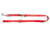 Dingo Smycz skórzana przedłużana szyta 2,0x220cm czerwona