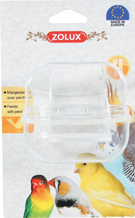 ZOLUX Karmidełko z żerdką do klatki dla ptaków