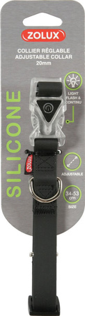 Zolux Obroża dla psa silikonowa 20 mm kol. czarny