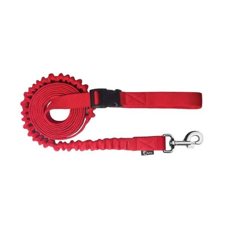 CHABA Smycz taśma do biegania z amortyzatorem 25 czerwona